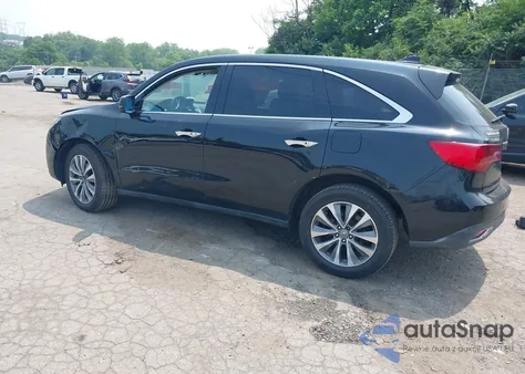 2014 Acura Mdx Technology Package from USA, damaged, VIN 5FRYD3H47EB003453